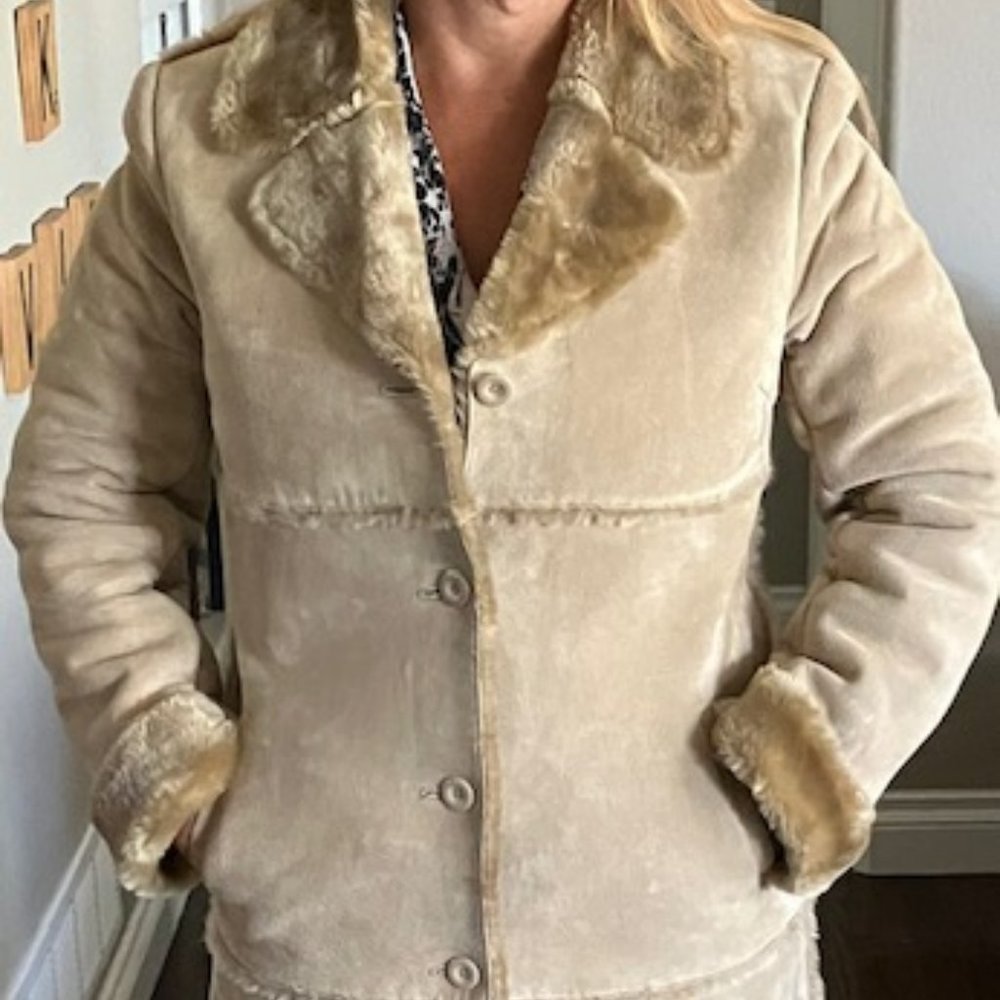 Brandon Thomas Full Length Shearling Coat